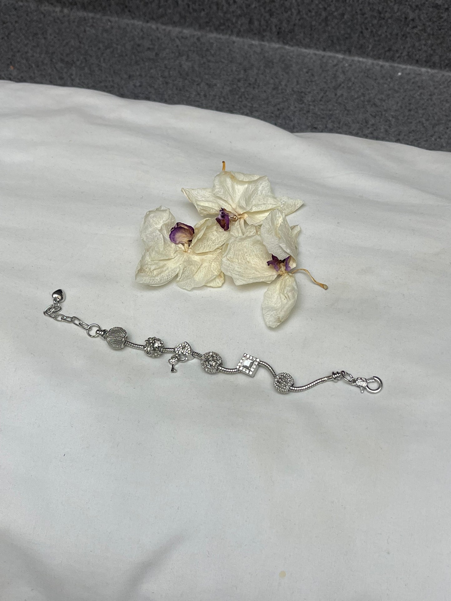 Ever After Key Bracelet | Silver Key Charm Bracelet
