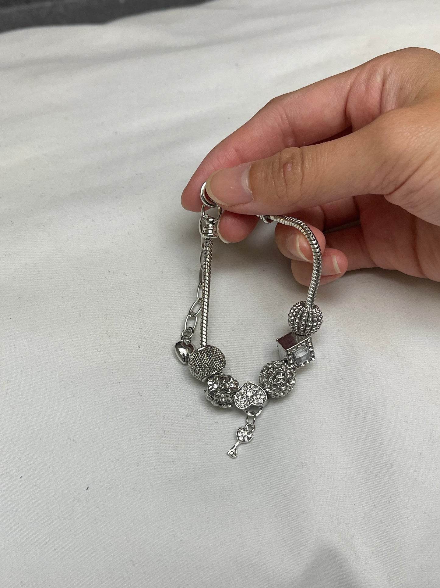 Ever After Key Bracelet | Silver Key Charm Bracelet